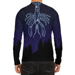 Cancer Constellation Print Men's Long Sleeve Rash Guard