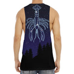 Cancer Constellation Print Men's Muscle Tank Top