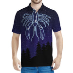 Cancer Constellation Print Men's Polo Shirt