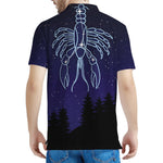 Cancer Constellation Print Men's Polo Shirt