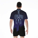 Cancer Constellation Print Men's Rompers