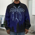 Cancer Constellation Print Men's Shirt Jacket