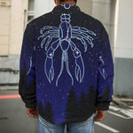 Cancer Constellation Print Men's Shirt Jacket