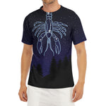 Cancer Constellation Print Men's Short Sleeve Rash Guard