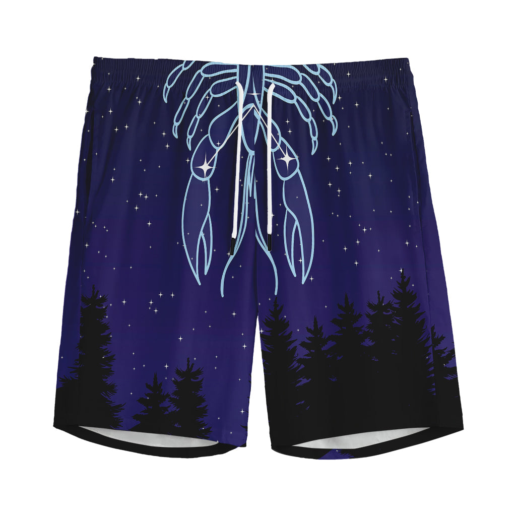 Cancer Constellation Print Men's Sports Shorts