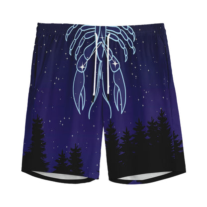 Cancer Constellation Print Men's Sports Shorts