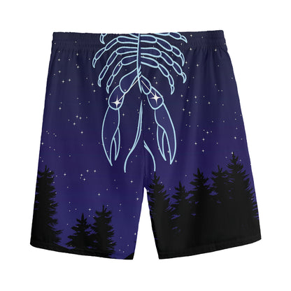 Cancer Constellation Print Men's Sports Shorts