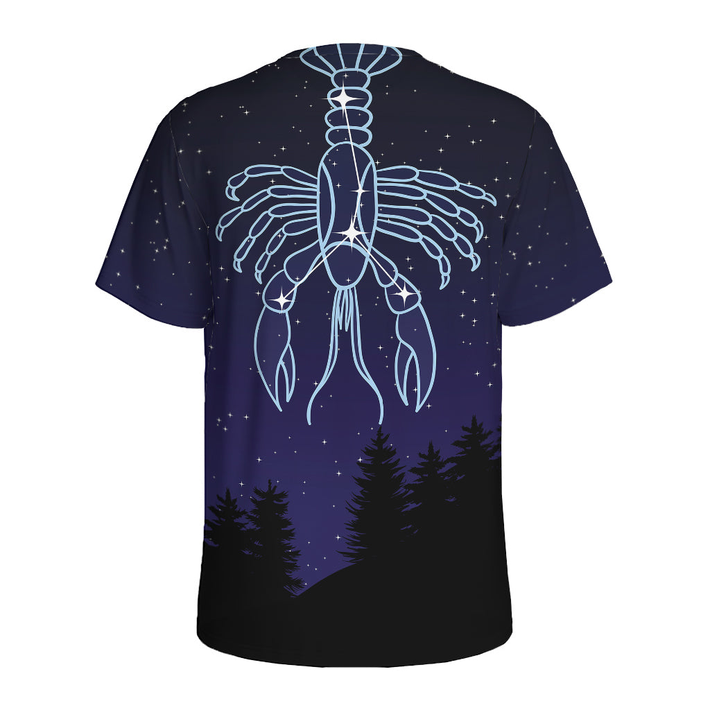 Cancer Constellation Print Men's Sports T-Shirt