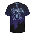 Cancer Constellation Print Men's Sports T-Shirt