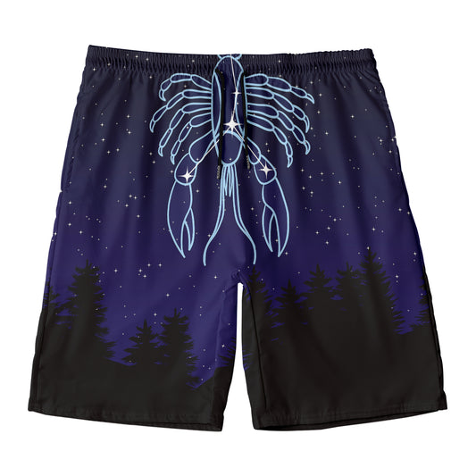 Cancer Constellation Print Men's Swim Trunks