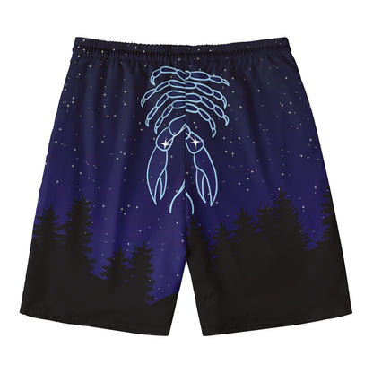 Cancer Constellation Print Men's Swim Trunks