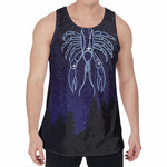Cancer Constellation Print Men's Velvet Tank Top