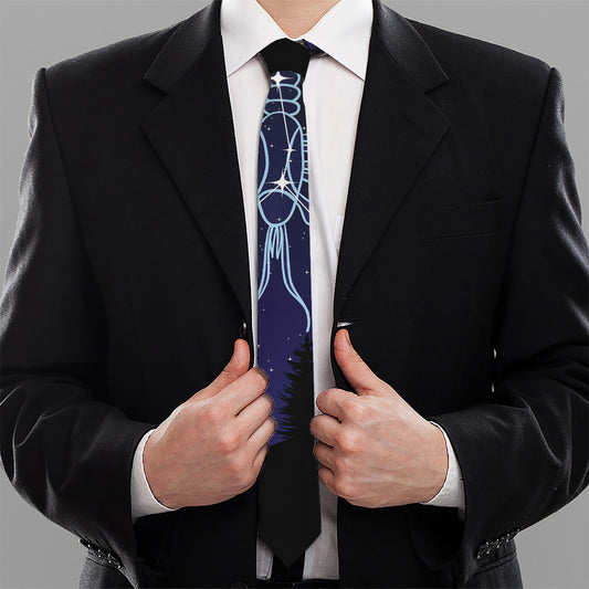 Cancer Constellation Print Necktie