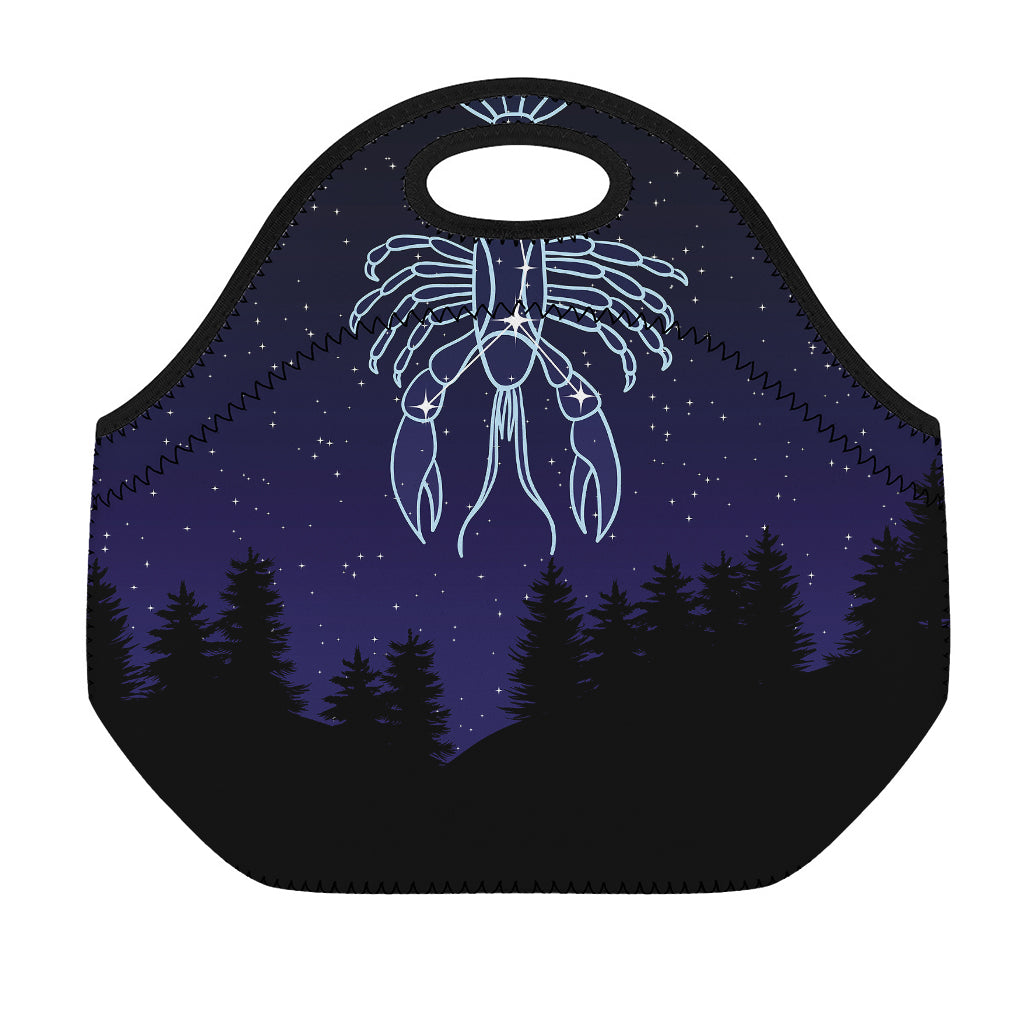 Cancer Constellation Print Neoprene Lunch Bag