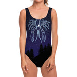 Cancer Constellation Print One Piece Swimsuit