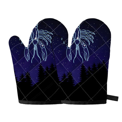 Cancer Constellation Print Oven Mitts