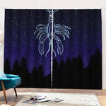 Cancer Constellation Print Pencil Pleat Curtains