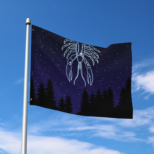 Cancer Constellation Print Polyester Flag
