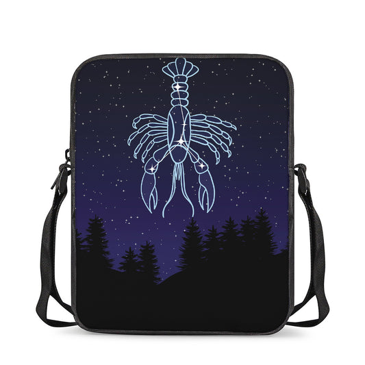 Cancer Constellation Print Rectangular Crossbody Bag