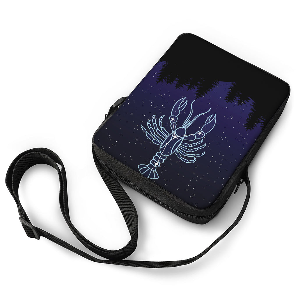Cancer Constellation Print Rectangular Crossbody Bag