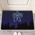 Cancer Constellation Print Rubber Doormat