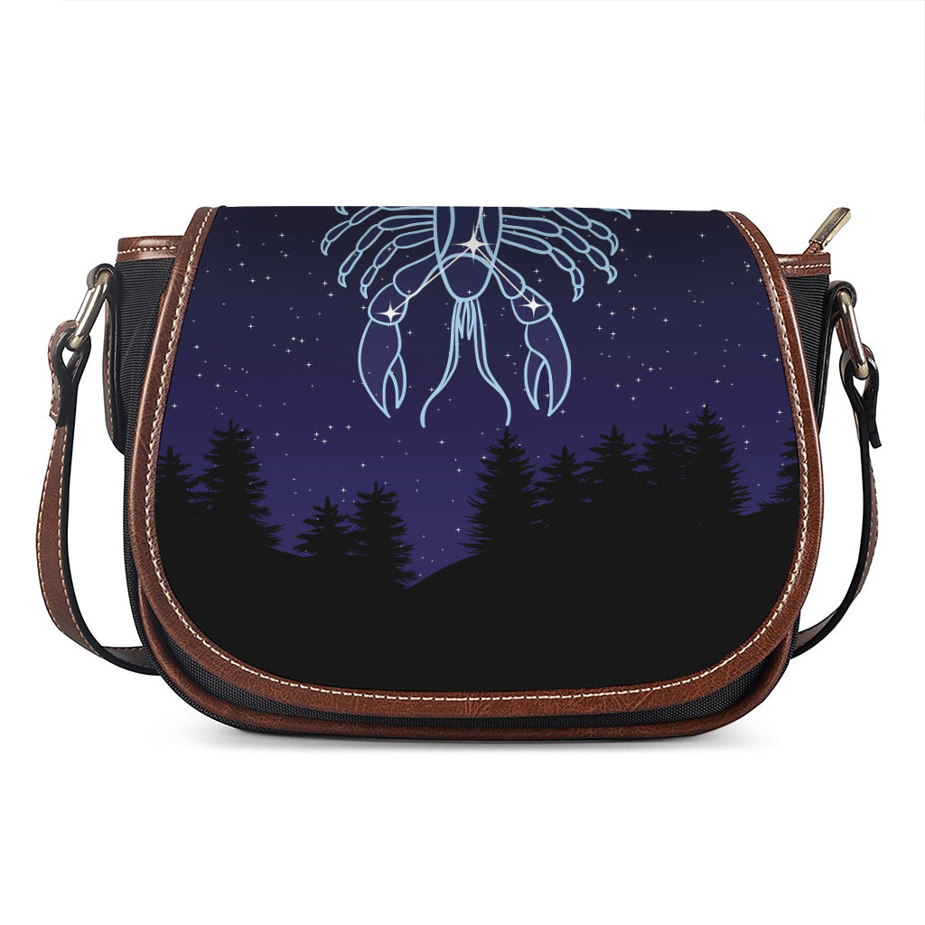 Cancer Constellation Print Saddle Bag