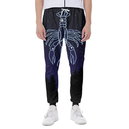 Cancer Constellation Print Scuba Joggers