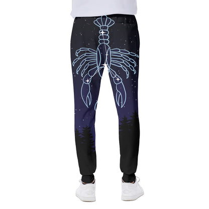 Cancer Constellation Print Scuba Joggers