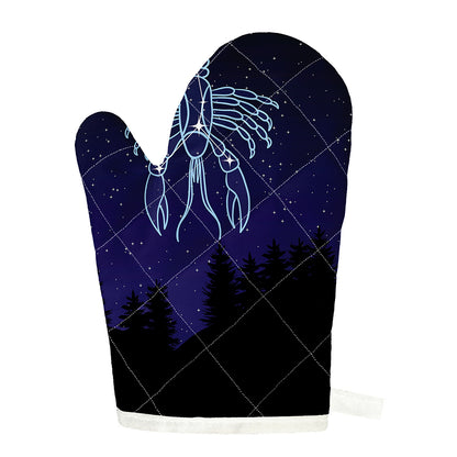 Cancer Constellation Print Single Oven Mitt