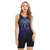 Cancer Constellation Print Sleeveless One Piece Swimsuit