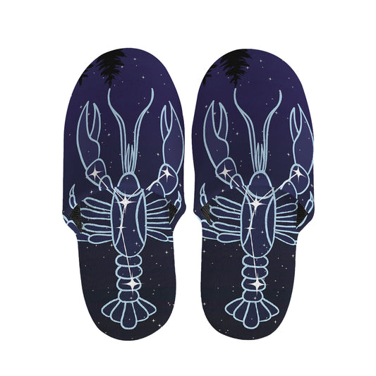 Cancer Constellation Print Slippers