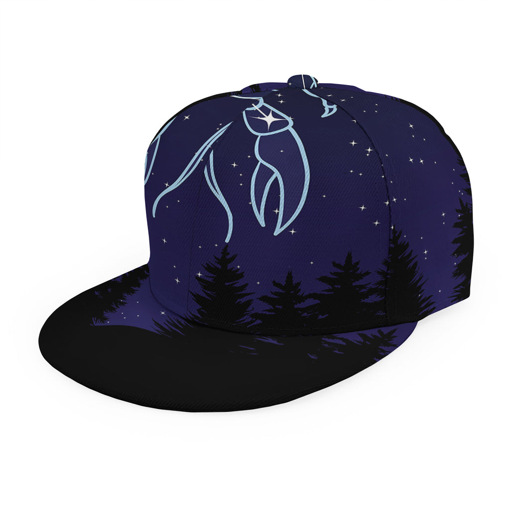 Cancer Constellation Print Snapback Cap