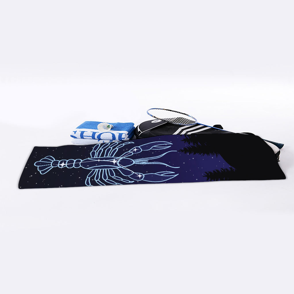 Cancer Constellation Print Sports Towel