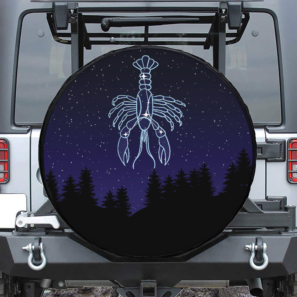 Cancer Constellation Print Tire Cover