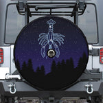 Cancer Constellation Print Tire Cover With Camera Hole
