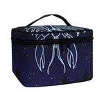 Cancer Constellation Print Travel Makeup Bag