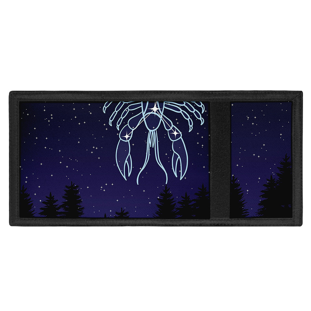Cancer Constellation Print Trifold Wallet