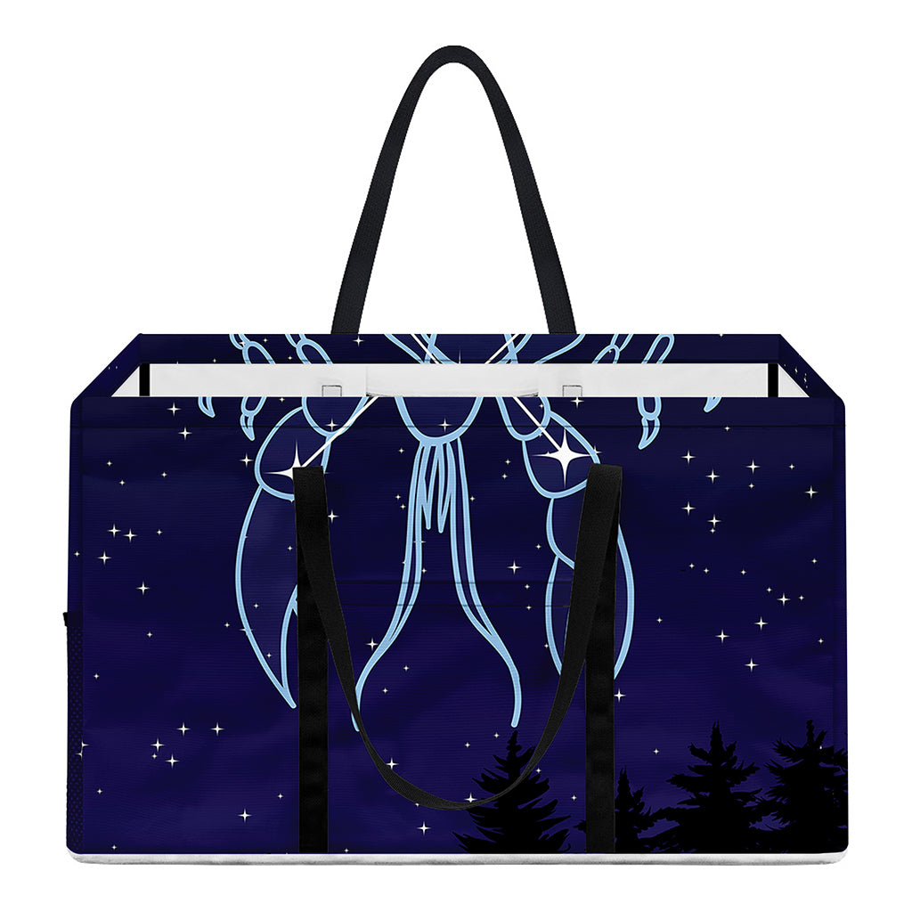 Cancer Constellation Print Utility Tote Bag