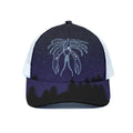 Cancer Constellation Print White Mesh Trucker Hat
