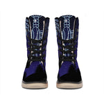 Cancer Constellation Print Winter Boots