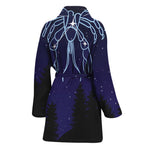 Cancer Constellation Print Women's Bathrobe