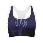 Cancer Constellation Print Women's Sports Bra