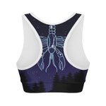 Cancer Constellation Print Women's Sports Bra