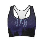 Cancer Constellation Print Women's Sports Bra