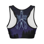 Cancer Constellation Print Women's Sports Bra