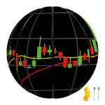 Candlestick Stock Graph Chart Print Basketball