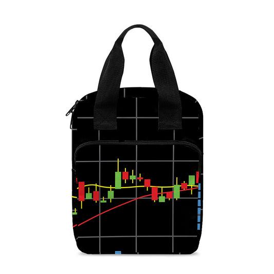 Candlestick Stock Graph Chart Print Bible Tote Bag