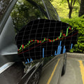 Candlestick Stock Graph Chart Print Car Side Mirror Covers