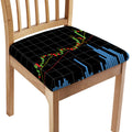 Candlestick Stock Graph Chart Print Chair Cushion Cover