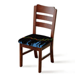 Candlestick Stock Graph Chart Print Chair Cushion Cover
